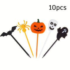 Halloween Toothpicks Cake Fruit Picks Ghost Pumpkin Fork Party Supplies