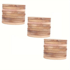 24pcs Western Red Cedar Wooden Coasters 8 89 Cm Round Blank Wooden Coasters