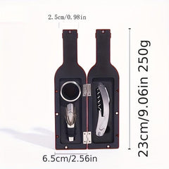 5 Pc Deluxe Wine Opener Gift Set Wine Bottle Opener Wine Stopper