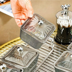 Transparent Nut Jar with Tray - Perfect for Snacks and Decorating Your Home