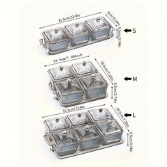 Transparent Nut Jar with Tray - Perfect for Snacks and Decorating Your Home