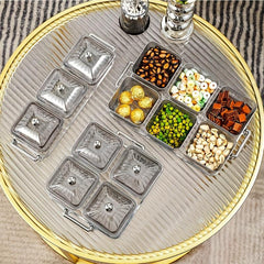 Transparent Nut Jar with Tray - Perfect for Snacks and Decorating Your Home