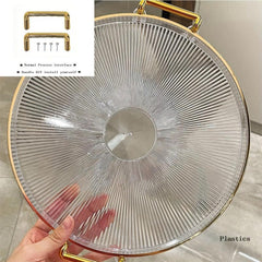 Acrylic Dessert Tray Reusable Snack Tray Bread Tray Cup Tray