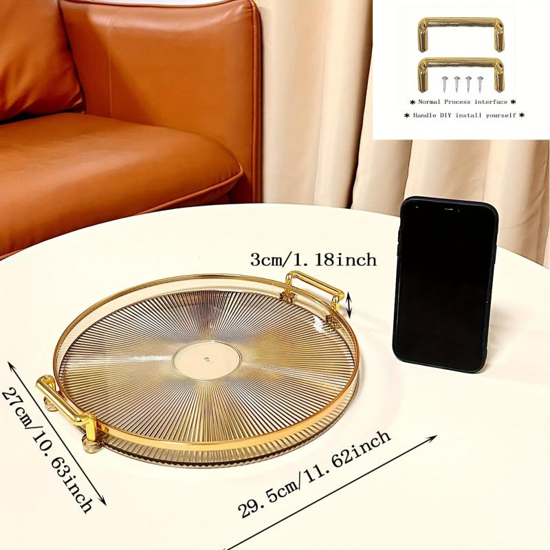 Acrylic Dessert Tray Reusable Snack Tray Bread Tray Cup Tray