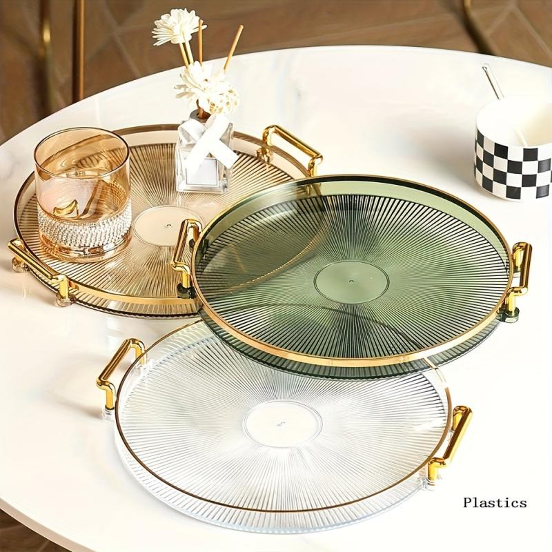 Acrylic Dessert Tray Reusable Snack Tray Bread Tray Cup Tray