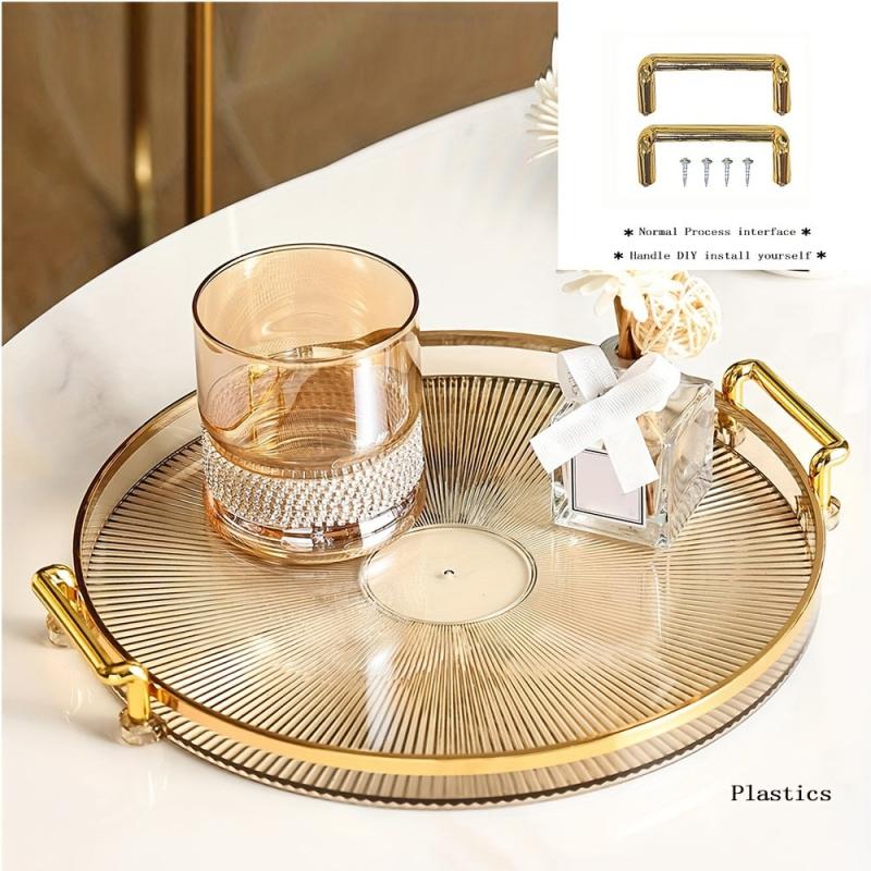 Acrylic Dessert Tray Reusable Snack Tray Bread Tray Cup Tray