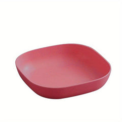 5pcs Reusable Dinner Plates Washable Dessert Plate With Attached Base