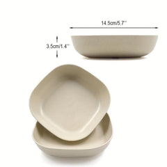 5pcs Reusable Dinner Plates Washable Dessert Plate With Attached Base
