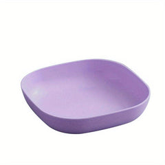 5pcs Reusable Dinner Plates Washable Dessert Plate With Attached Base