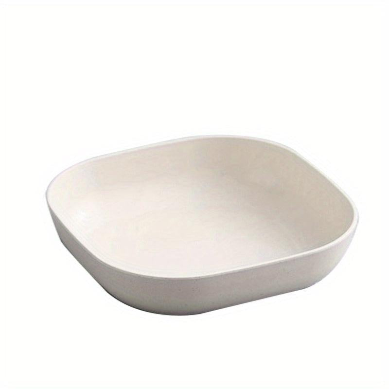 5pcs Reusable Dinner Plates Washable Dessert Plate With Attached Base