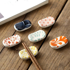 4pcs Oval Spoon and Chopstick Rack for Efficient Storage