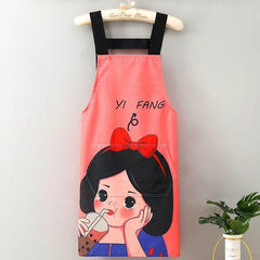 Chinese Style Linen Canvas Apron Wear Resistant Kitchen Cooking Apron