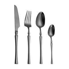Stainless Steel Dinnerware Set 24Pcs Flatware Western Cutlery Set