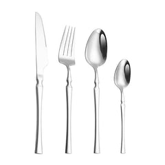 Stainless Steel Dinnerware Set 24Pcs Flatware Western Cutlery Set