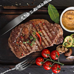 20PCS Christmas Stainless Steel Cutlery Set with Steak Fork