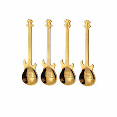4Pcs Metal Guitar Spoon Set Stainless Steel Guitar Spoons