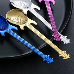 4Pcs Metal Guitar Spoon Set Stainless Steel Guitar Spoons