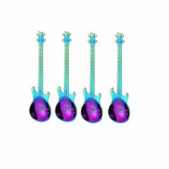 4Pcs Metal Guitar Spoon Set Stainless Steel Guitar Spoons