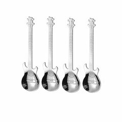 4Pcs Metal Guitar Spoon Set Stainless Steel Guitar Spoons
