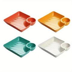 4pcs Unbreakable Serving Platter Set Snack Plate 18 X 16 Dishes Appet