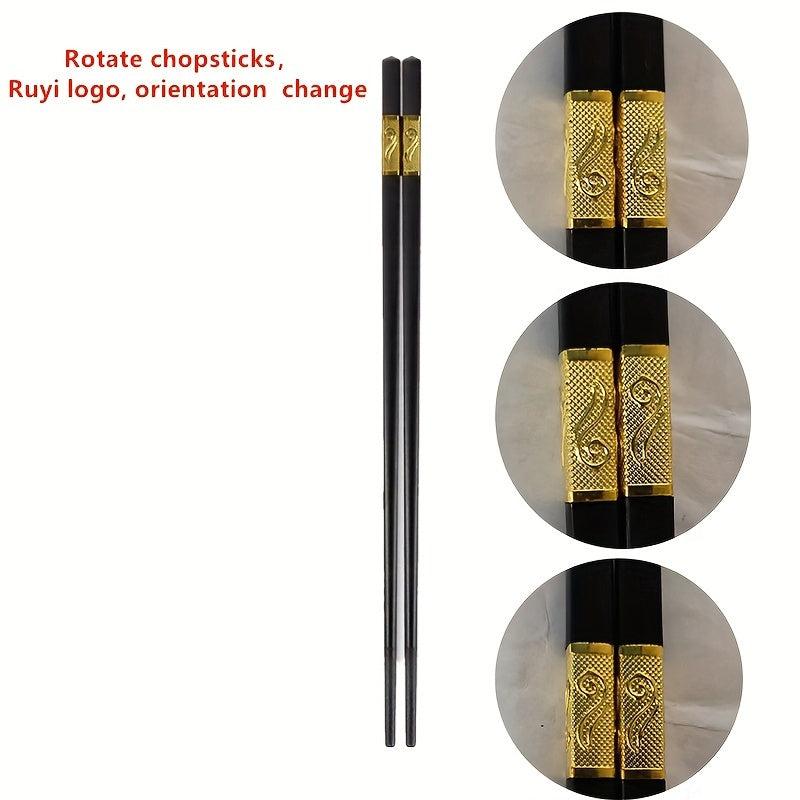 10 Pairs Fiberglass Non-slip Reusable Chinese Chopsticks High Temp Resistant