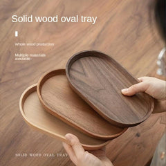 Wooden Tray Fruit Plate Coffee Snack Cheese Tea Bread Breakfast Plate