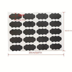 Waterproof Chalkboard Spice Labels 100pcs