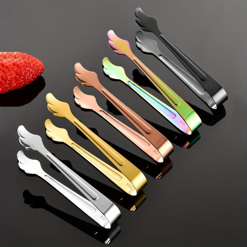 Wings Shaped Mini Food Tongs Stainless Steel Sugar Tongs Ice Tong