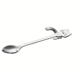 6PCS Stainless Steel Cat Teaspoons for Home Kitchen Office Party