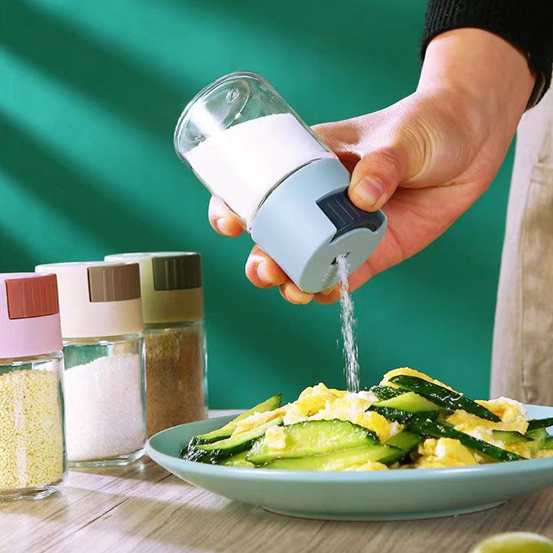 Quantitative Salt Control Shaker Glass Seasoning Jar