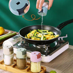 Quantitative Salt Control Shaker Glass Seasoning Jar