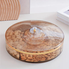 Candy Server Divided Serving Tray With Lid Stackable Snack Tray