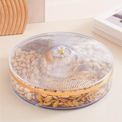 Candy Server Divided Serving Tray With Lid Stackable Snack Tray