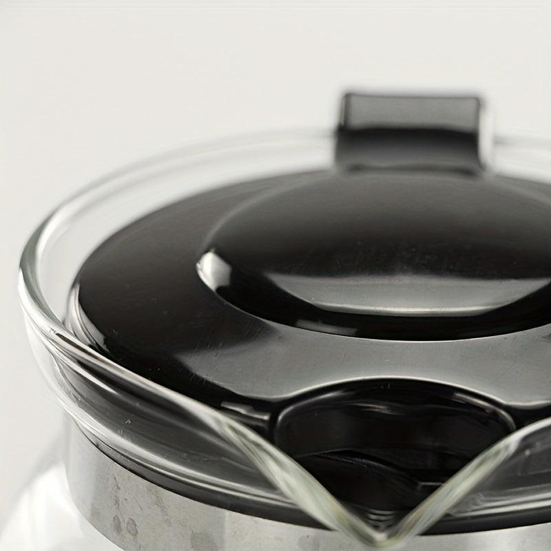 1pc Glass Teapot Stainless Steel Filter Home Tea Set Kettle
