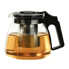 1pc Glass Teapot Stainless Steel Filter Home Tea Set Kettle