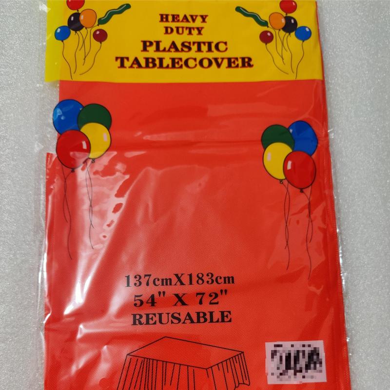 Plastic Tablecloth Disposable Wedding Tableware