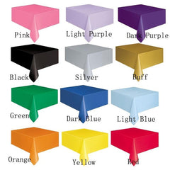 Plastic Tablecloth Disposable Wedding Tableware