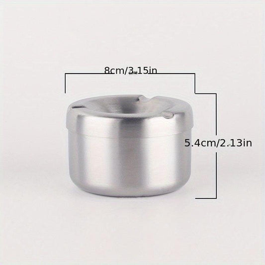 Stainless Steel Windproof Ashtray for Outdoor Smoking
