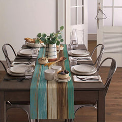 Rustic Linen Table Runner for Holiday Parties
