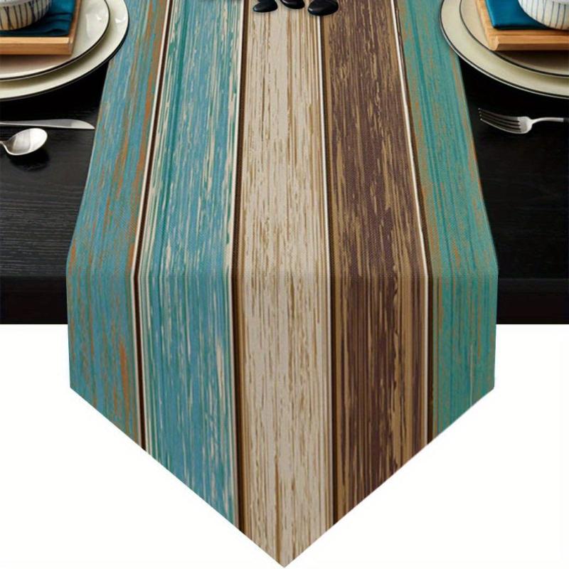Rustic Linen Table Runner for Holiday Parties