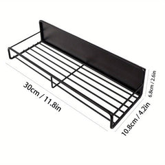 Magnetic Spice Rack For Refrigerator Organizer with Shelf & Hooks