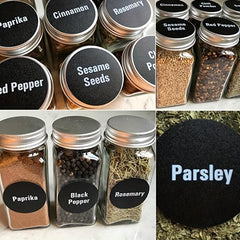 180pcs Waterproof Spice Labels for Bottles Creative Kitchen Organization