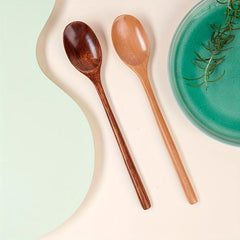 1Pcs Wooden Spoon Bamboo Kitchen Cooking Utensil Tool Soup Teaspoon