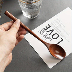 1Pcs Wooden Spoon Bamboo Kitchen Cooking Utensil Tool Soup Teaspoon
