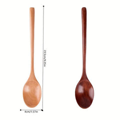 1Pcs Wooden Spoon Bamboo Kitchen Cooking Utensil Tool Soup Teaspoon