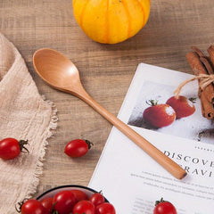 1Pcs Wooden Spoon Bamboo Kitchen Cooking Utensil Tool Soup Teaspoon