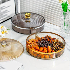 Large Capacity Snack Serving Tray Candy Servers Divided Candy Jar