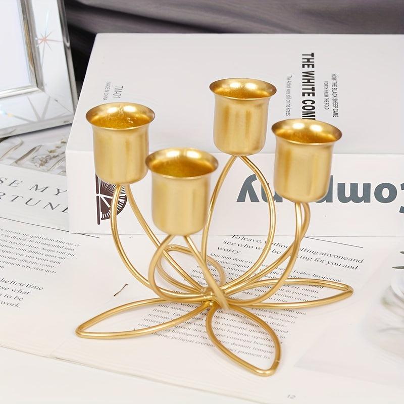 Nordic Lotus Candle Holder for Romantic Dinners Weddings Home Decor