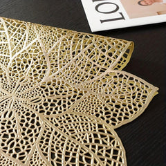 PVC Hollow Flower Table Runner for Holidays Parties