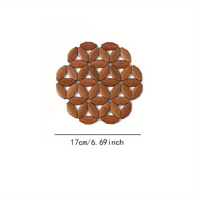High Temp Resistant Bamboo Pot Mat Heat Insulation for Kitchen Plates